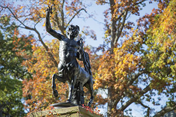 Statue of a centaur. Link to Beneficiary Designations