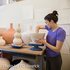 Cranbrook Art Academy student Anjuli Wright. Photo credit PD Rearick. Link to Gifts That Protect Your Assets