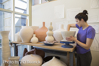 Cranbrook Art Academy student Anjuli Wright. Photo credit PD Rearick. Link to Gifts That Protect Your Assets