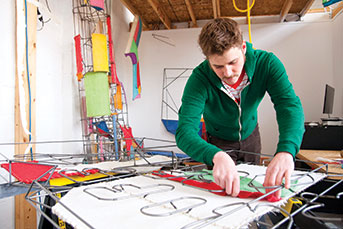 Cranbrook Art Academy Student Tre Reising. Link to Life Stage Gift Planner Under Age 45 Situations.