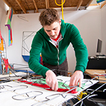 Cranbrook Art Academy Student Tre Reising. Link to Life Stage Gift Planner Under Age 45 Situations.